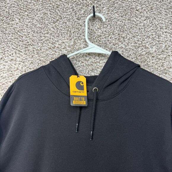 Carhartt Hoodie Mens Large Tall Midweight Loose Fit Pullover Black LT Pullover - Picture 2 of 16